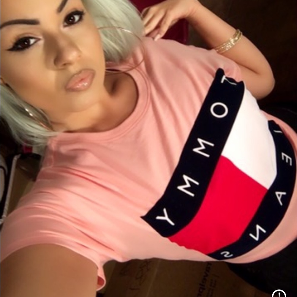 Pink Vintage style Tommy Jeans top